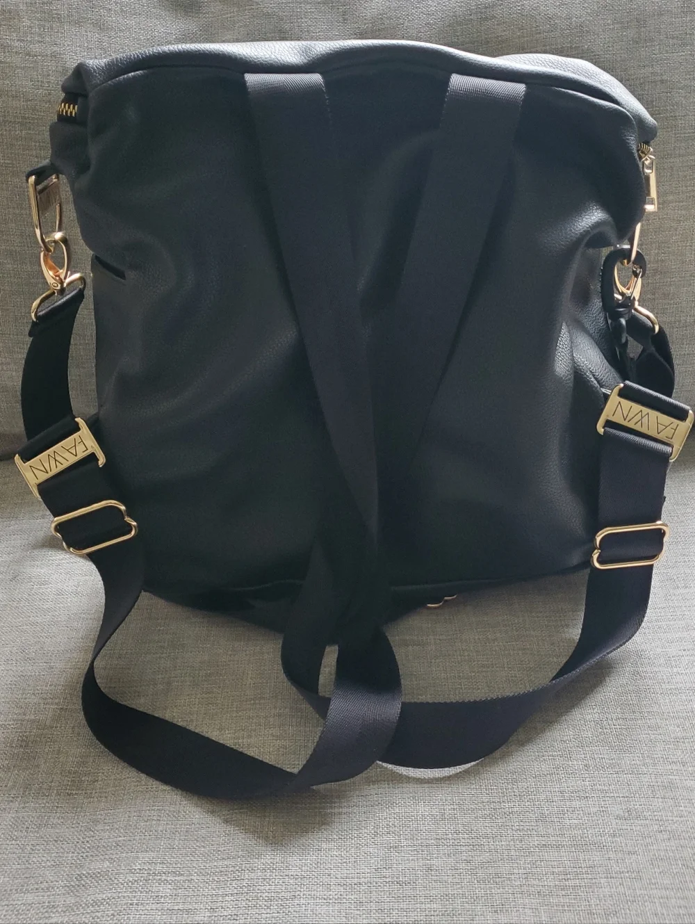 Fawn Design leather diaper bag